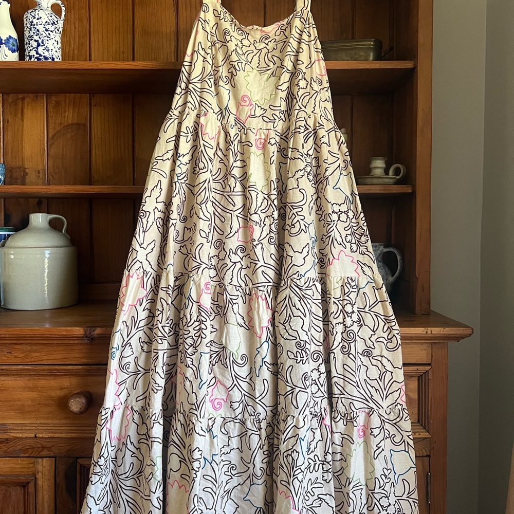 Knox Rose Cream and Pink Floral Dress